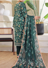 Aizal Printed Lawn 3 Piece Stitched Suit AL25PLV1 D-652